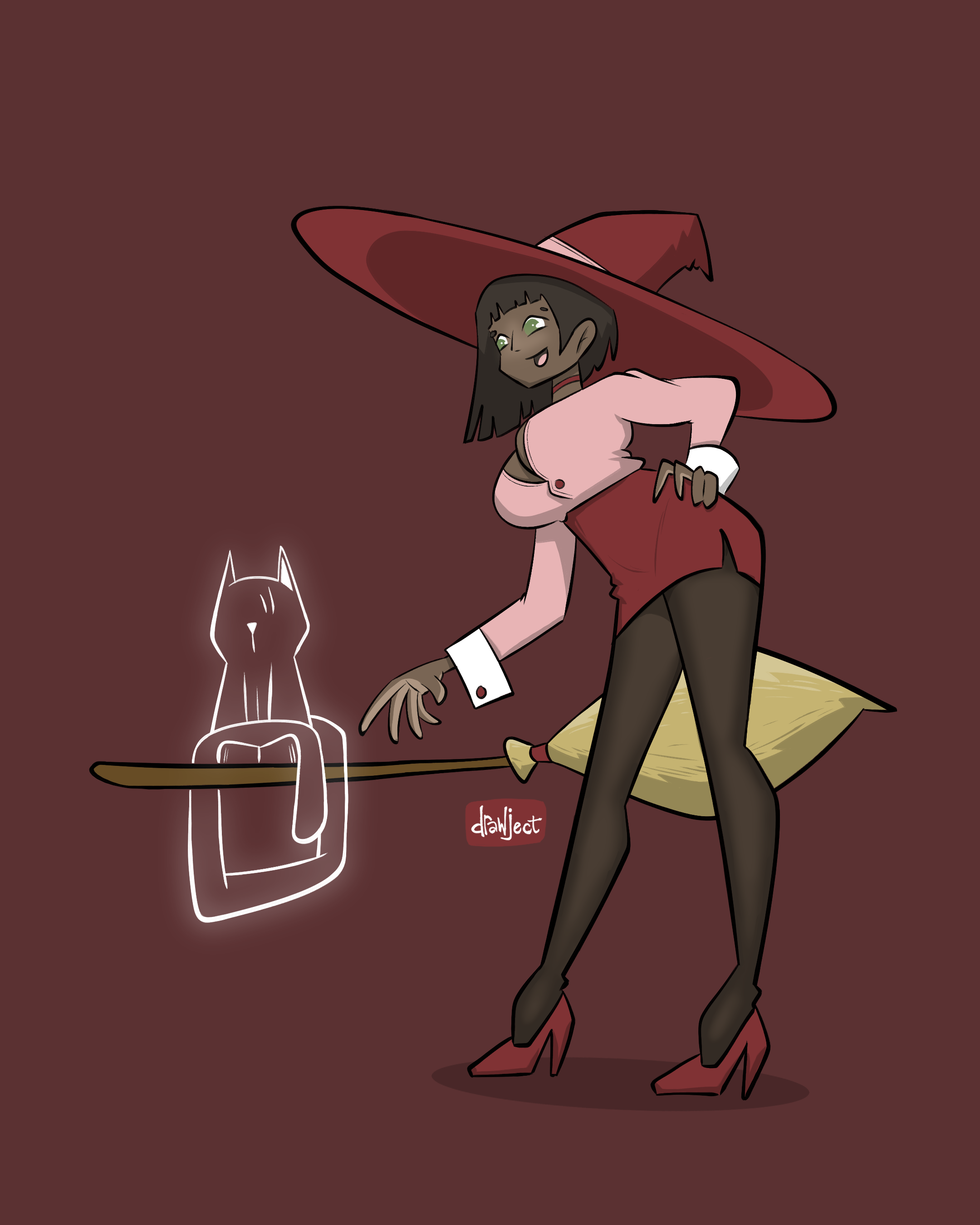 Scarlet Cat Witch